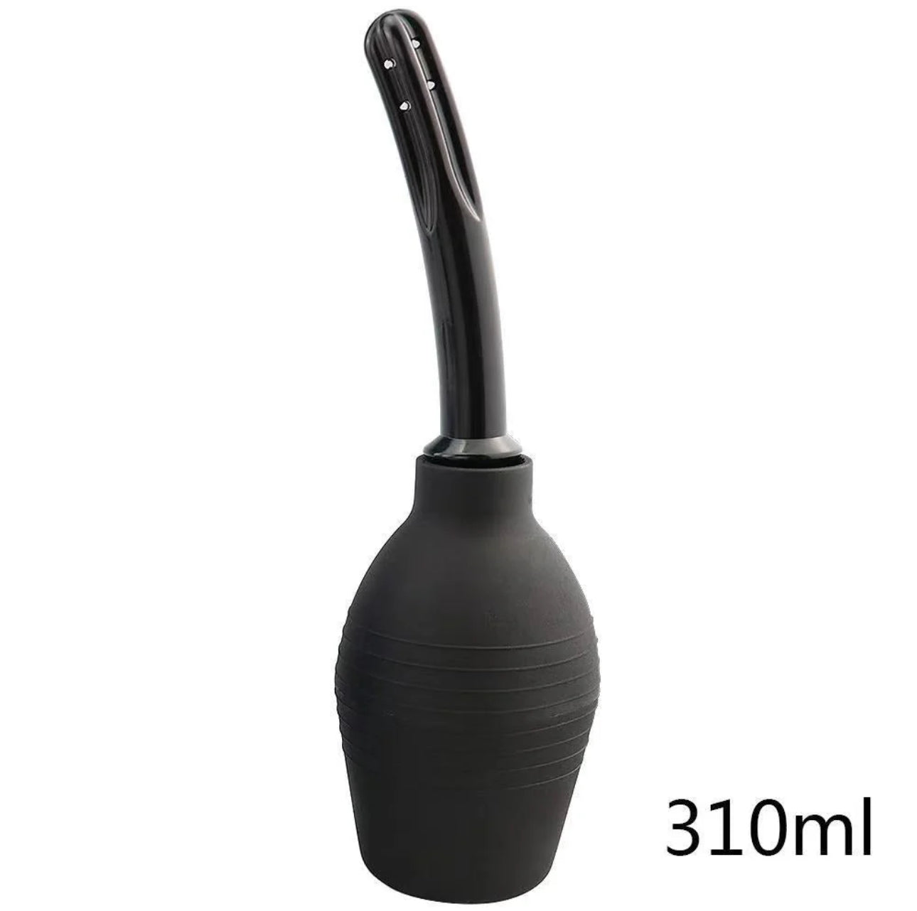 Anal Enema Bulb with Arc Shape in Black
