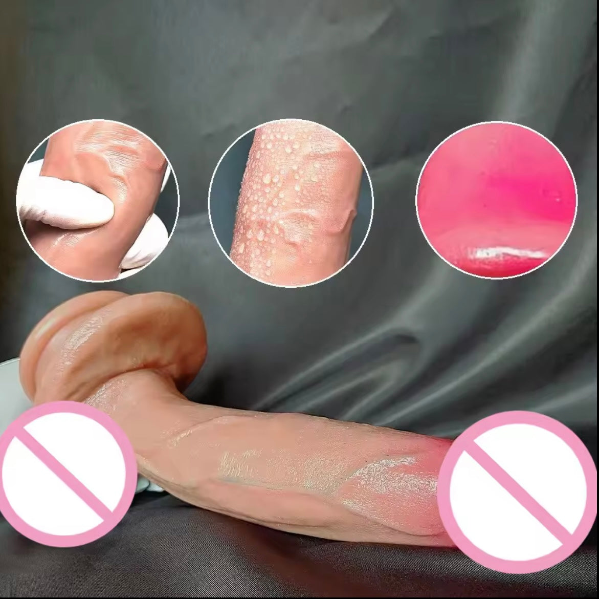 Realistic dildo male artificial rubber penis liquid silicone penis dildo vibrator men sex toys dildo