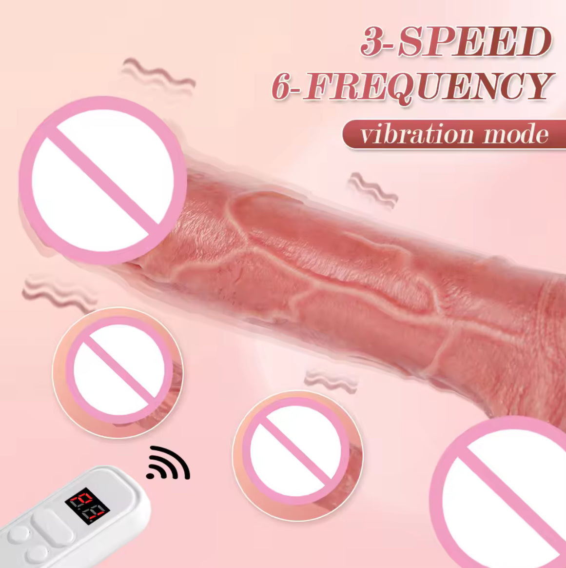 Silicone penis Adult Sex Toys Realistic Dildos G Spot, Anal Vibrator 5 Vibrating Modes dildo vibrator for Men and Women 22cm