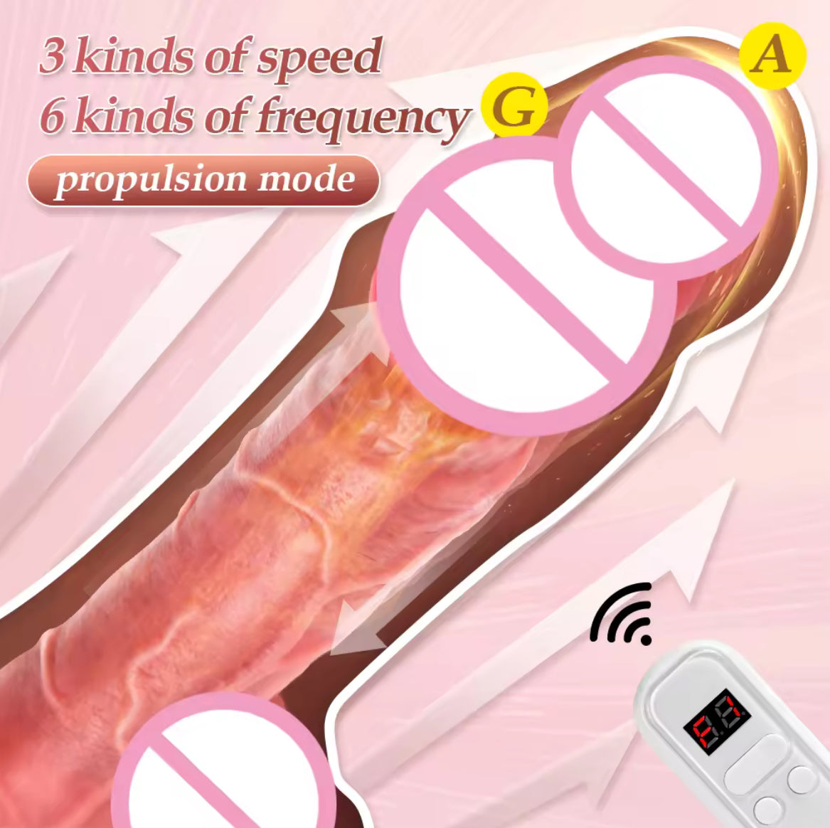 Silicone penis Adult Sex Toys Realistic Dildos G Spot, Anal Vibrator 5 Vibrating Modes dildo vibrator for Men and Women 22cm