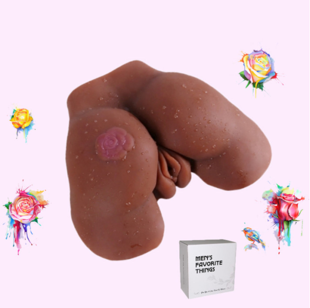 Dark Skin Male Masturbator Realistic Big Butt